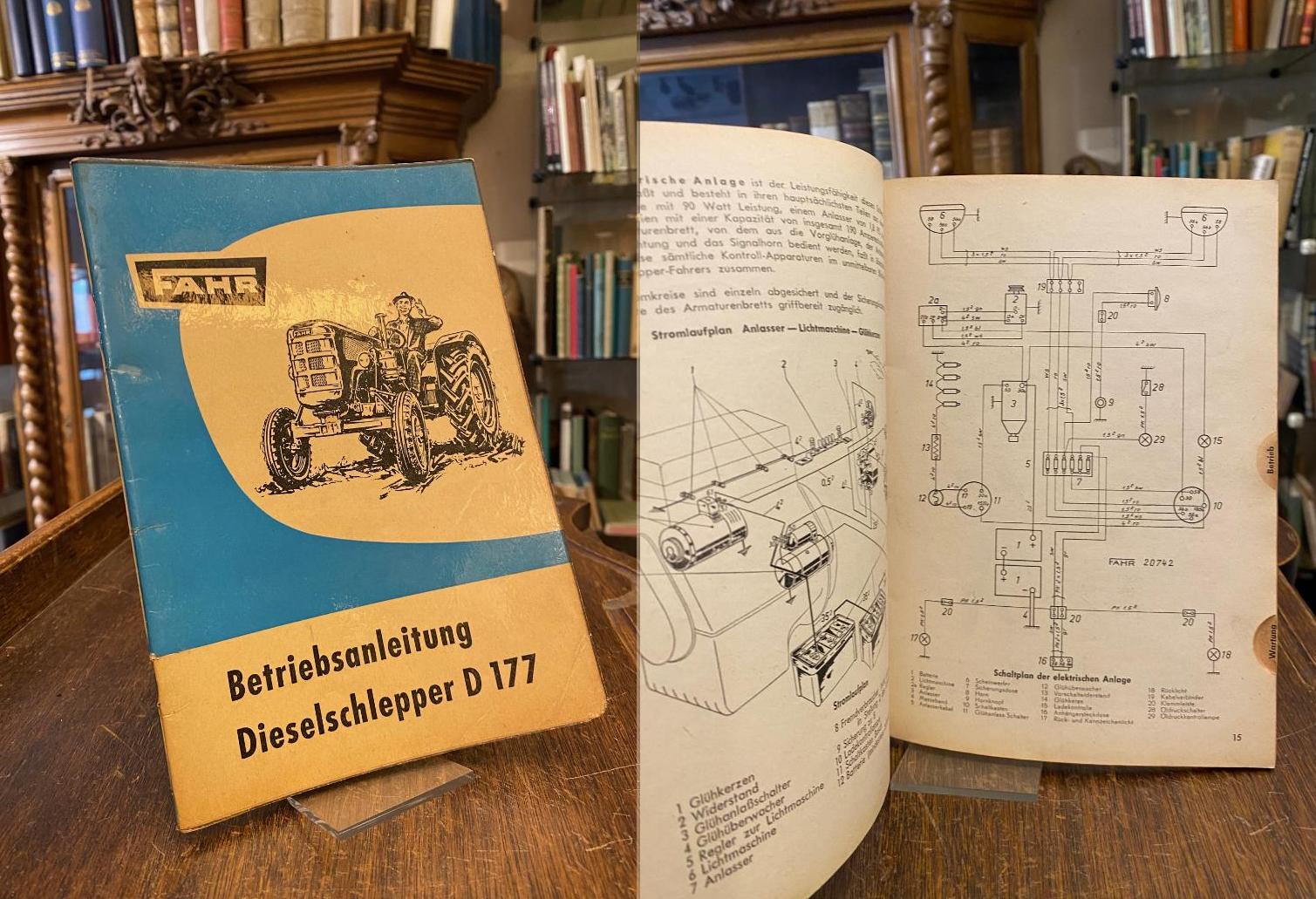 Fahr, Betriebsanleitung Fahr Dieselschlepper D 177.