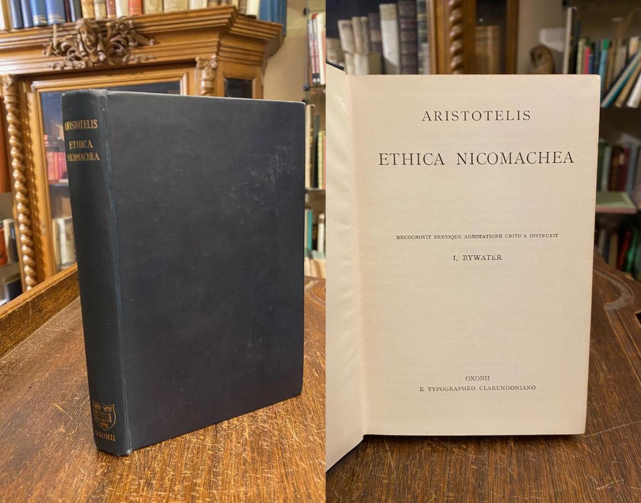 Aristoteles (384v-322v). - Bywater, Aristotelis : Ethica Nicomachea.