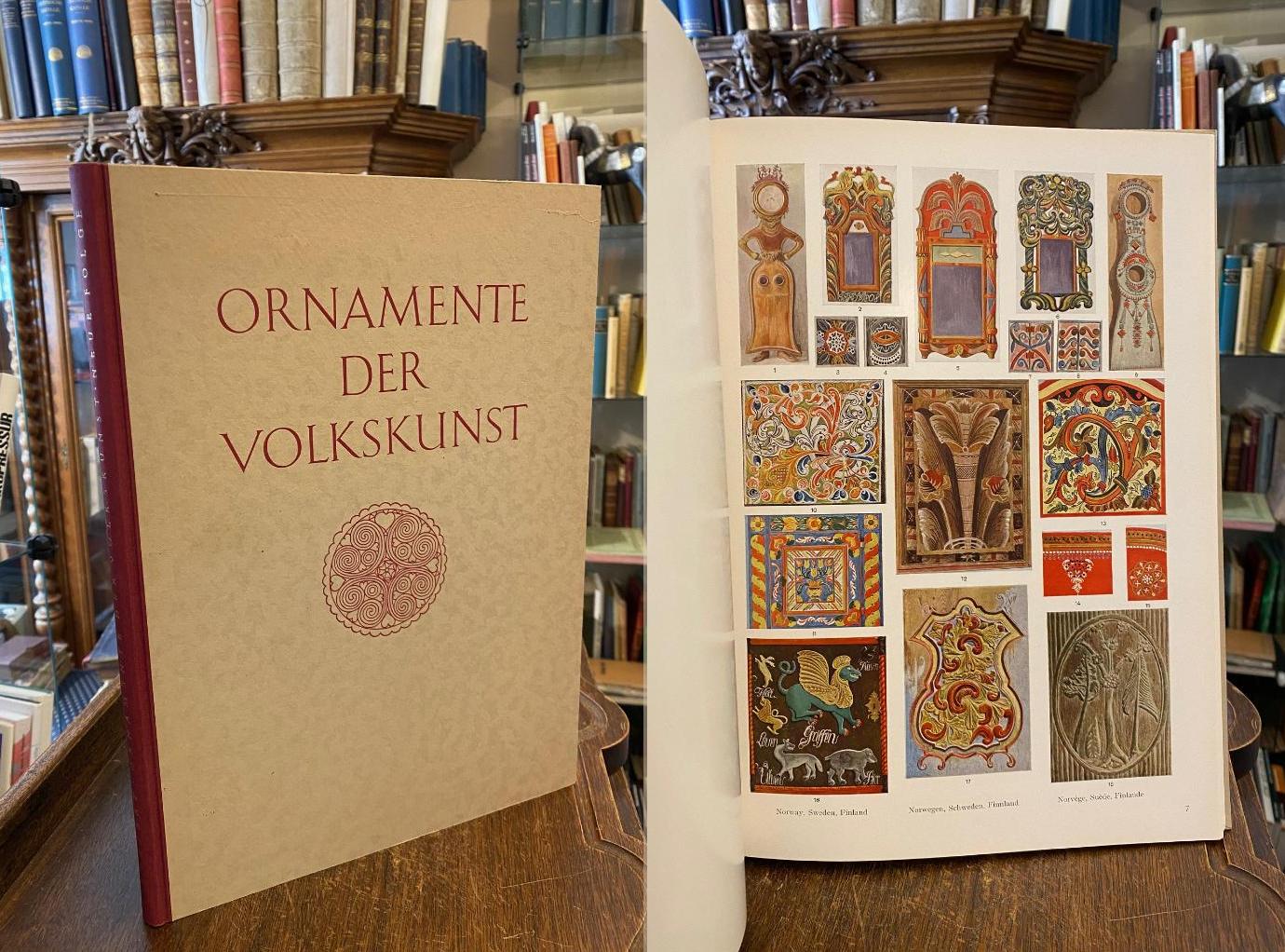 Bossert, Ornamente der Volkskunst : Neue Folge: Keramik - Holz - Metall u. a.