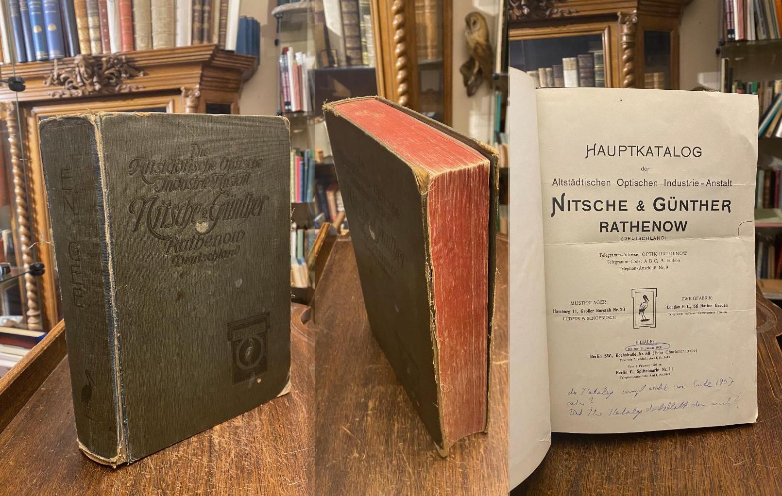 Nitsche & Günther : Rathenow (Hrsg): Hauptkatalog der Altstädtischen Optischen I