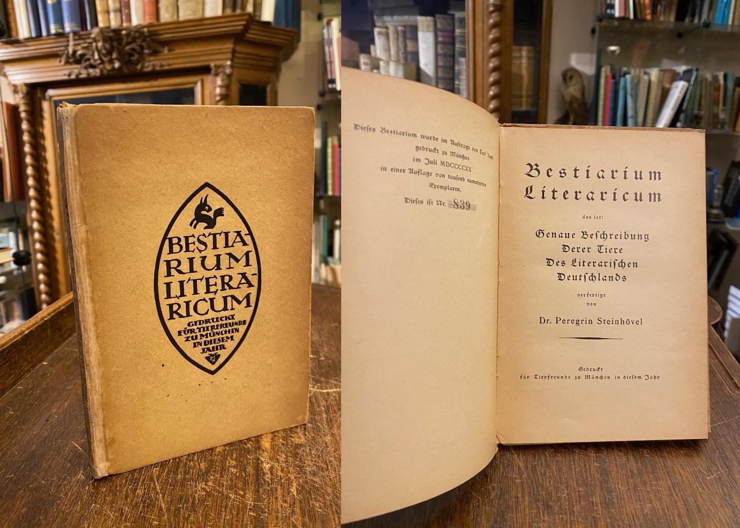 Steinhövel, Bestiarium Literaricum - das ist: Genaue Beschreibung derer Tiere de