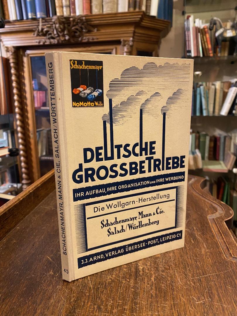 Piorkowski, Die Herstellung von Wollgarnen: Schachenmayr, Mann & Cie, Salach, Wü