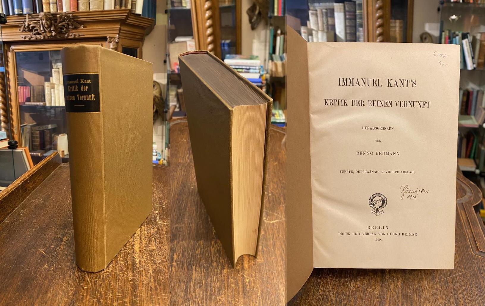 Kant, Immanuel Kants Kritik der reinen Vernunft.