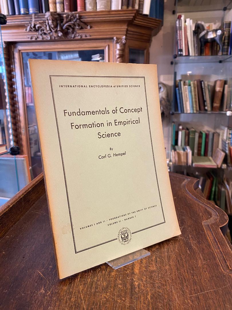 Hempel, Fundamentals of Concept Formation in Empirical Science.