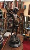 Moreau, 'Cupidon' : Prächtige ausdrucksstarke Figur des geflügelten Amor,