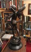 Moreau, 'Cupidon' : Prächtige ausdrucksstarke Figur des geflügelten Amor,