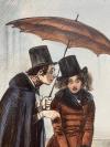 Gavarni, 'A la Terrasse du Bord de l'Eau : J'ai rendez-vous ici, mon cher, avec 