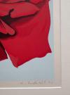 Nesbitt, 'Rose - Stamp Suite I'  (1981) : rote Rose auf hellblauem Grund :