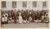 Saulgau, Personengruppe der Saulgauer Fasnet 1896 : rückseitig bezeichnet 'Franz